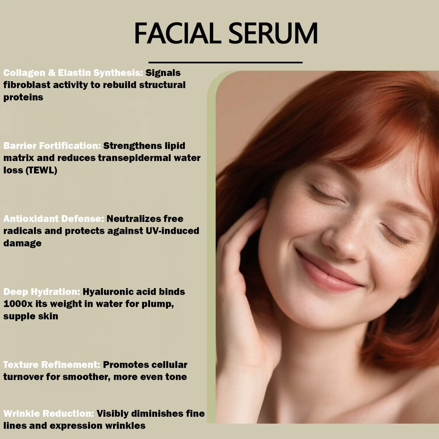 GHK-Cu Copper Peptide Face Serum | Medical-Grade Barrier Repair + Hyaluronic Acid